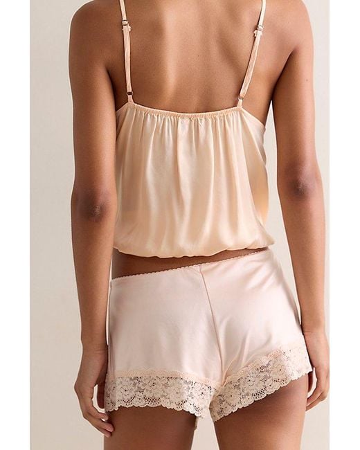Intimately By Free People Natural Dance With Me Slip Shorts By