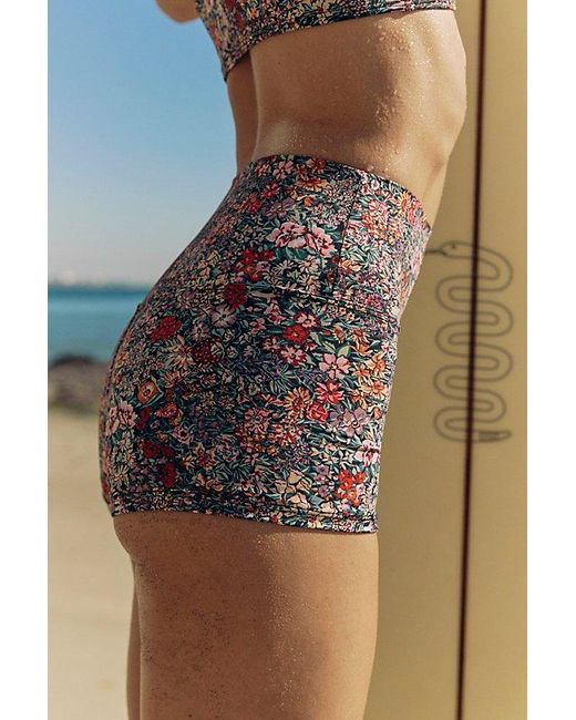 Montce Brown Montce Micro High-Waisted Boyshort Surf Bottoms