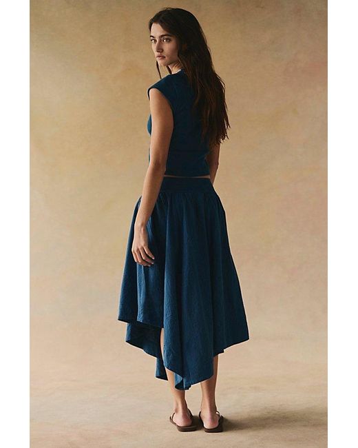 free-est Blue Annette Tee Skirt Set By