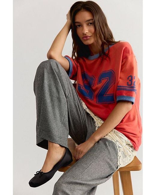 Ragabond Red Lost And Found Ringer Tee