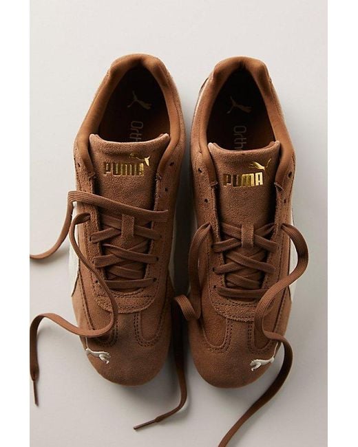 PUMA Brown Speedcat Sneakers