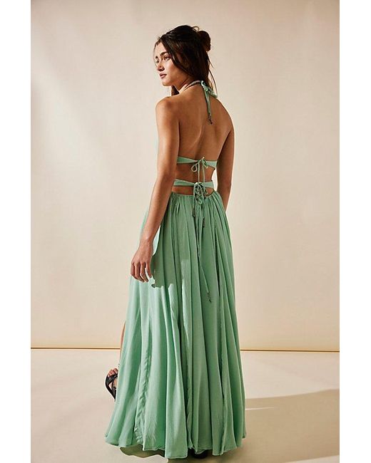 Free People Green Lille Maxi Dress