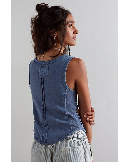 Free People Blue We The Free Amore Vest