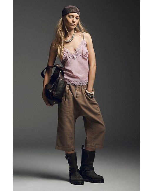 Free People Gray Maven Crop Harem Pants