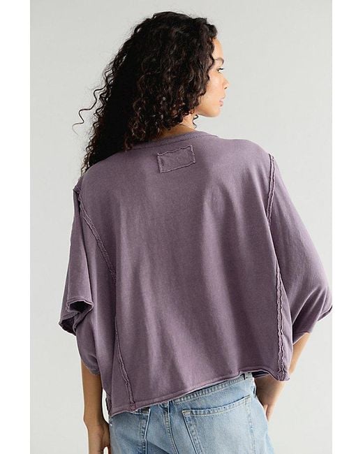 Free People Purple Next Level Tee