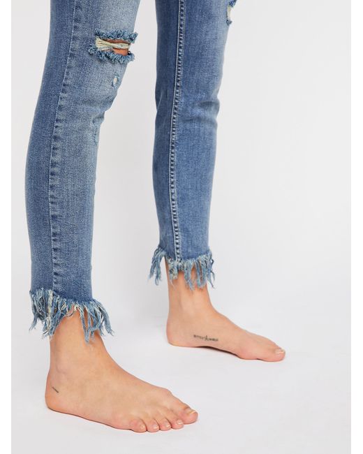 Denim Great Heights Frayed Skinny Jeans 