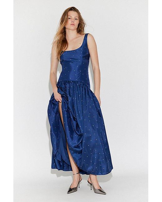 Hutch Blue The Ridge Embellished Maxi Dress