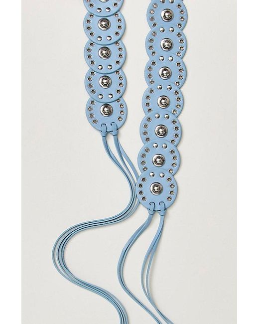 Free People Blue Follow Your Arrow Wrap Belt