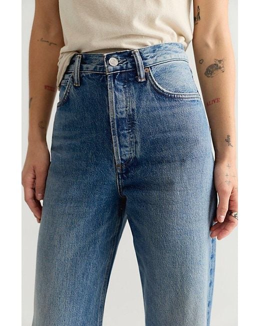 Agolde Blue Big Cuff Jeans