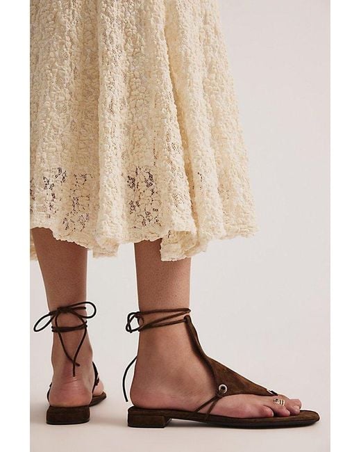 Jeffrey Campbell Brown Indio Wrap Sandals