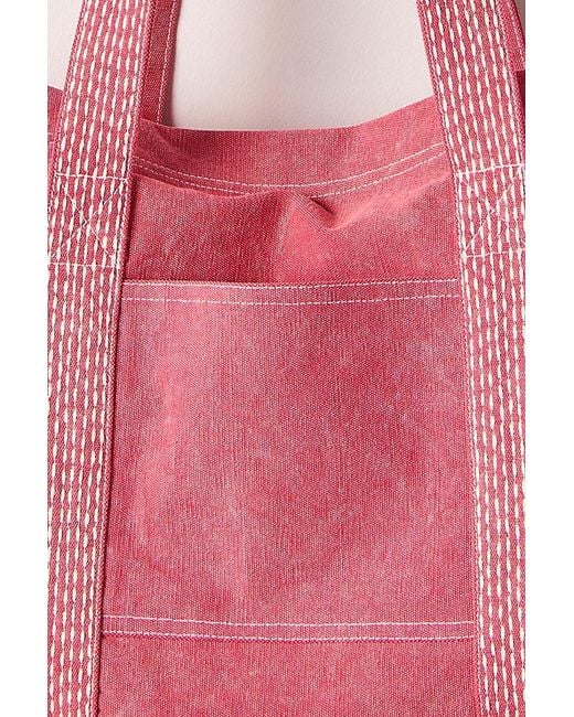 Free People Pink Large Canvas Tote Bag By
