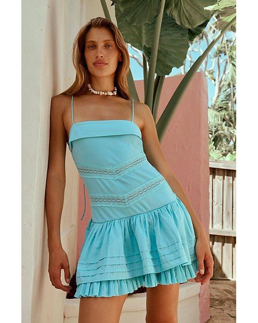 free-est Green Bliss Beauty Mini Dress By