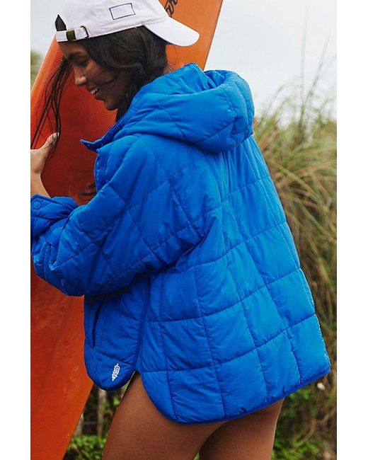 Fp Movement Blue Pippa Packable Pullover Puffer