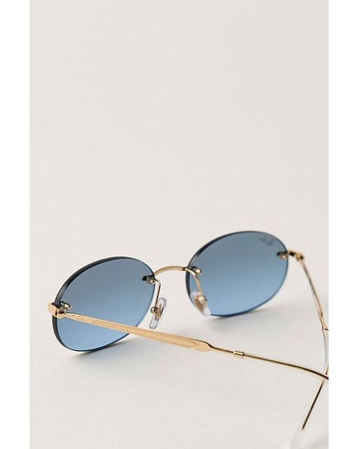 Ray-Ban Blue Essentials Rimless Sunglasses