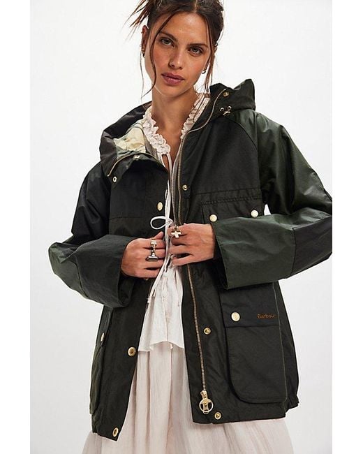 Barbour Black Keeley Waxed Jacket
