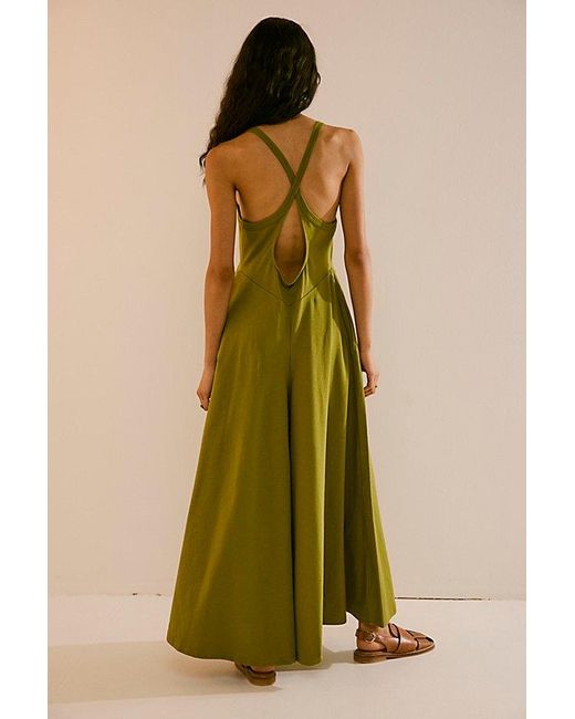 Free People Green Cindy One-Piece