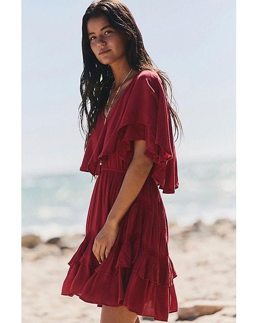 free-est Red Gabriella Mini Dress By