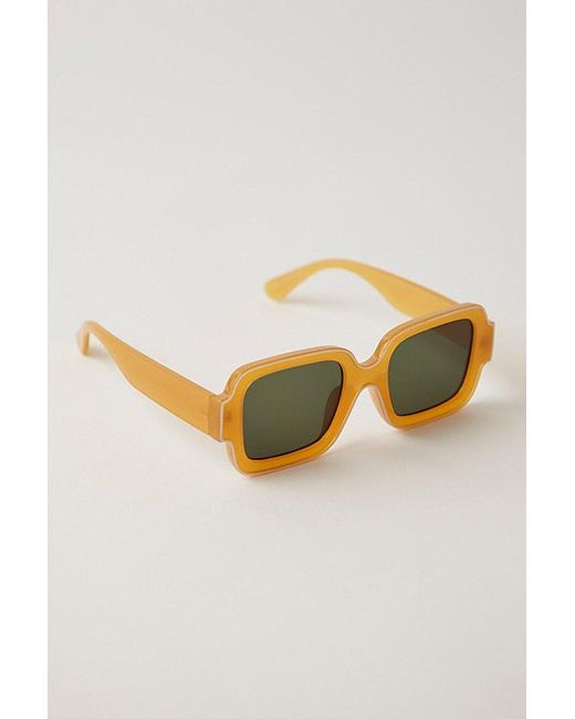Free People Multicolor Shadow Side Square Sunglasses
