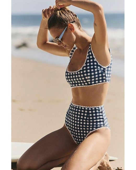 Hammies Black High-Waisted Surf Bottoms