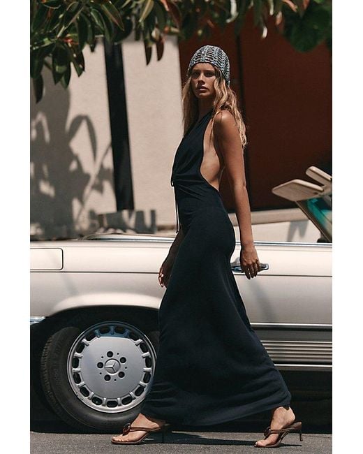 free-est Black Good Feels Eliza Midi Dress By