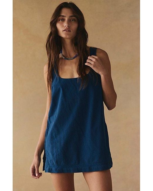 free-est Blue Summer Smiles Romper By