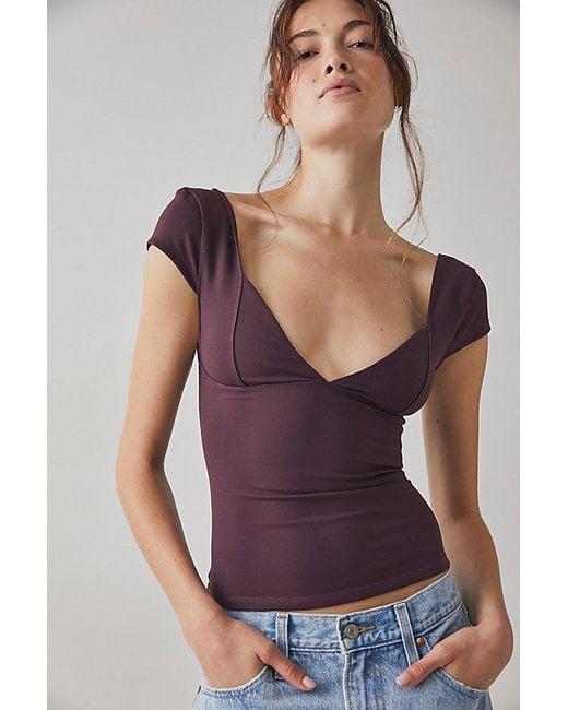 Intimately By Free People Purple Duo Corset Cami Top By