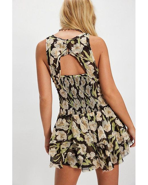 Free People Multicolor Raven Printed Mini Dress