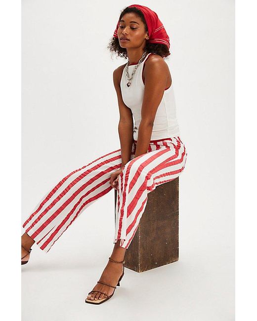 Thinking Mu Red Manolita Pants