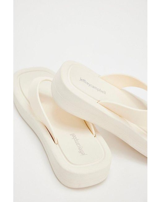 Jeffrey Campbell Natural Darcie Platform Flip Flops By