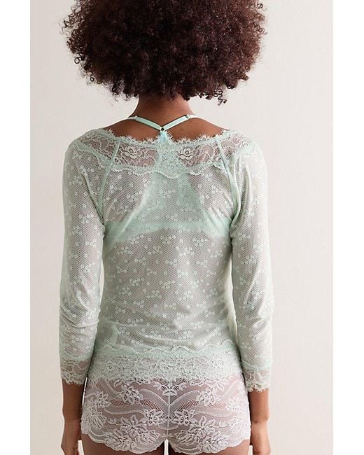 Intimately By Free People Multicolor Lace Me Twice Layering Top By