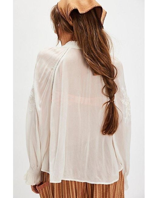 Bali Brown Dragon Lily Blouse
