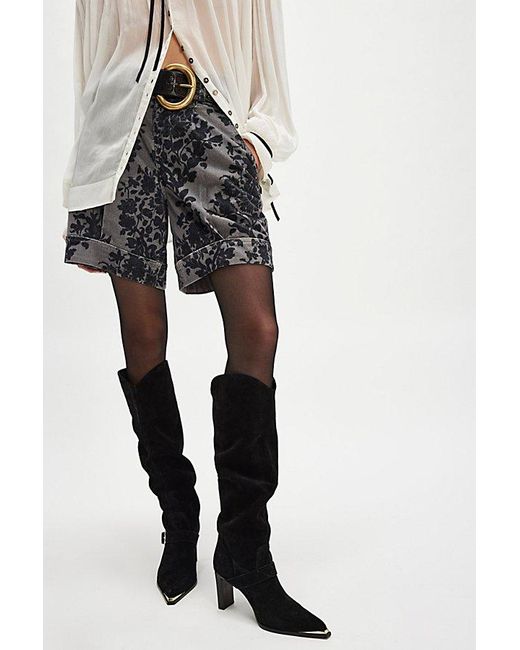 Free People Girls' Night Slouch Boots in Black | Lyst