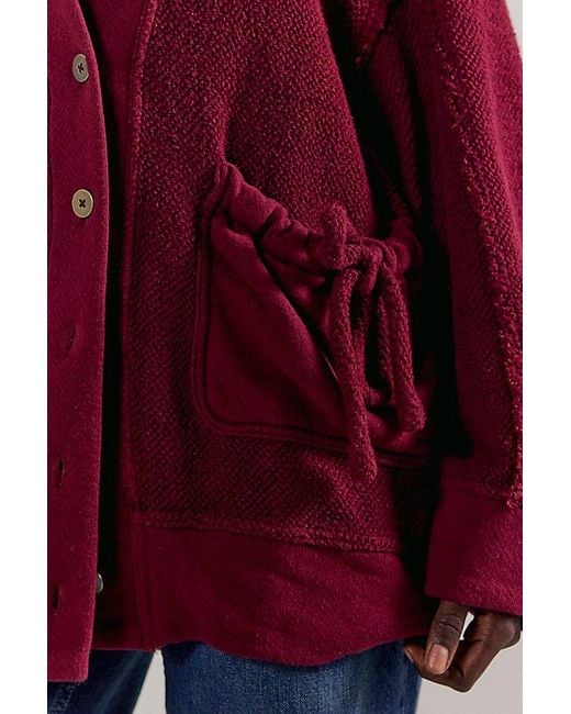 Free People Red Malibu Cardi
