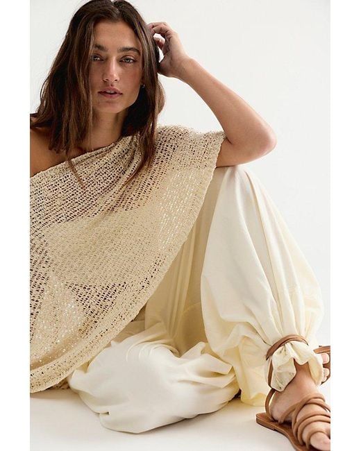 Free People Natural Jade Knit Poncho