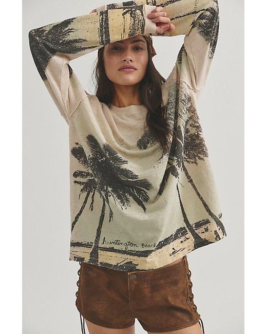 Free People Multicolor Kai Long-Sleeve Top
