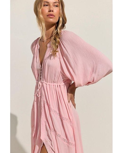 free-est Pink Plenty Of Love Maxi Dress By