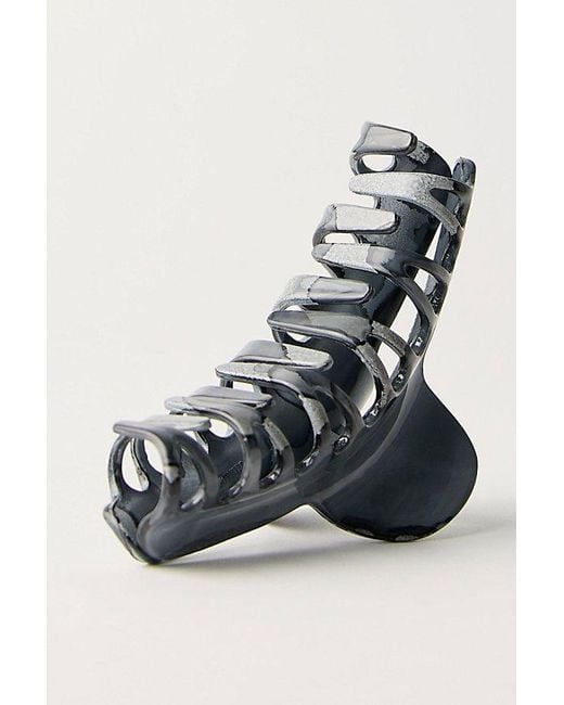 Free People Gray Amelie Acetate Claw Clip