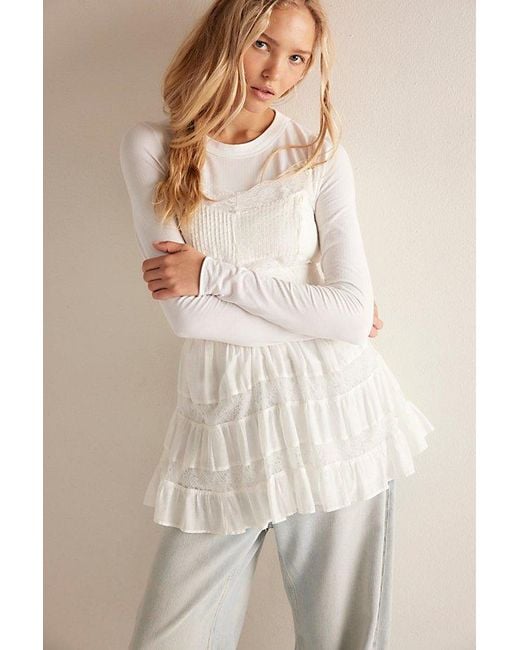 Free People White So Soft Seamless Modal Long Sleeve