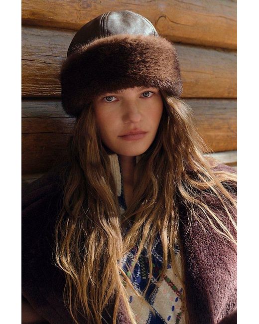 Free People Black Vegan Cozy Fisherman Hat