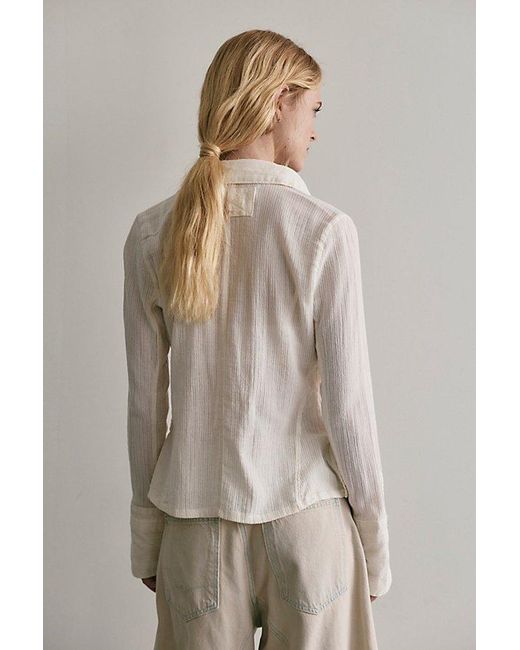 Free People Black Mallory Solid Shirt
