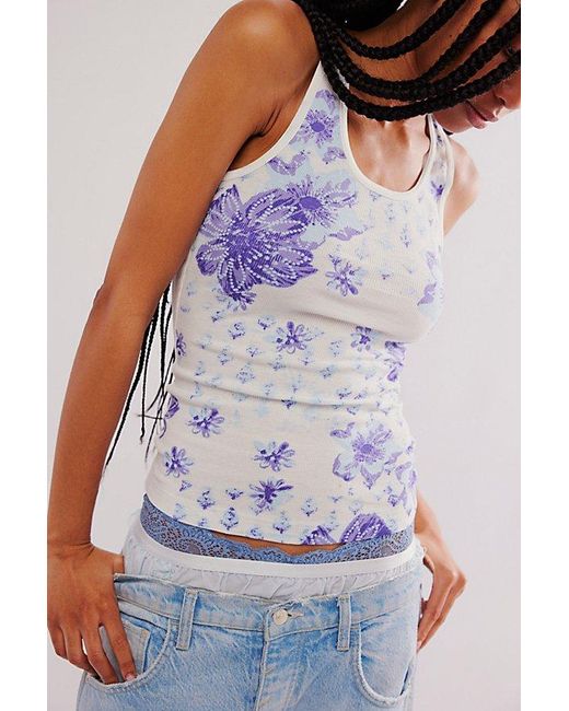 Intimately By Free People Blue Dream In Color Lounge Tank Top