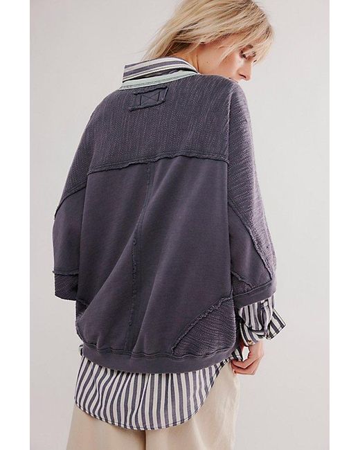 Free People Blue Must Have Pullover
