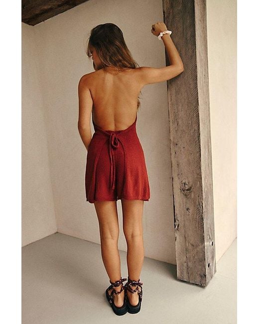 free-est Red Phia Sweater Set