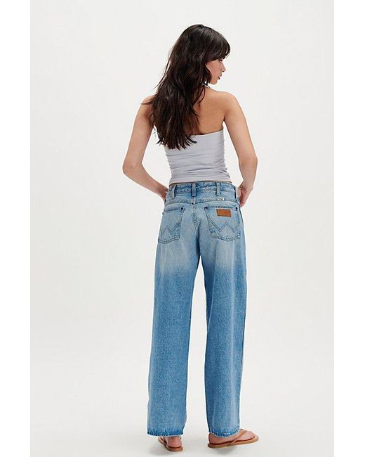 Wrangler Blue World Wide Mid-Rise Wide-Leg Jeans