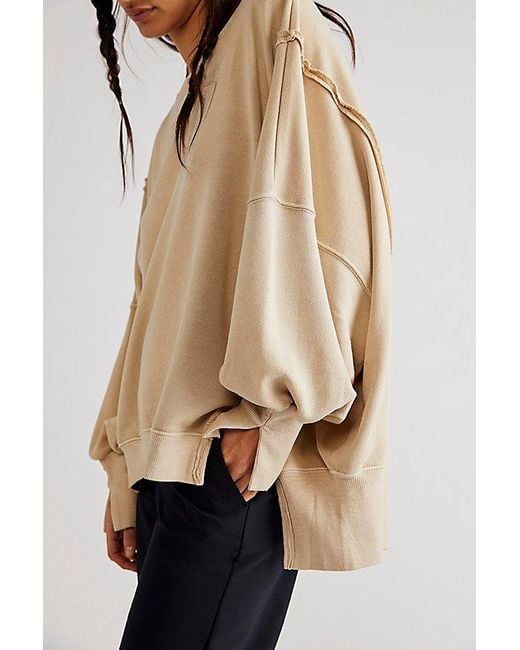 Free People Natural Camden Sweatshirt