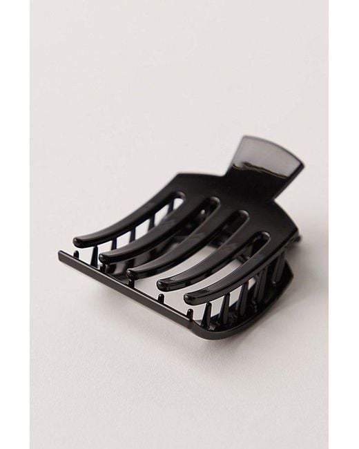 Teleties Black Square Flat Lay Claw Clip