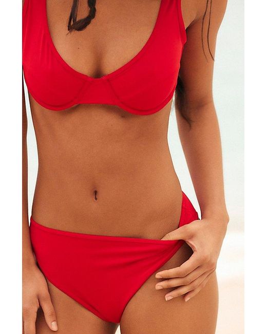 Toast Orange Bind Bikini Bottoms