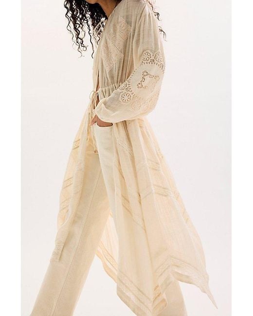 Free People Natural Lost And Found Duster Jacket