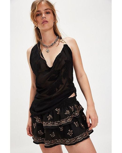 Free People Black Second Chances Skort
