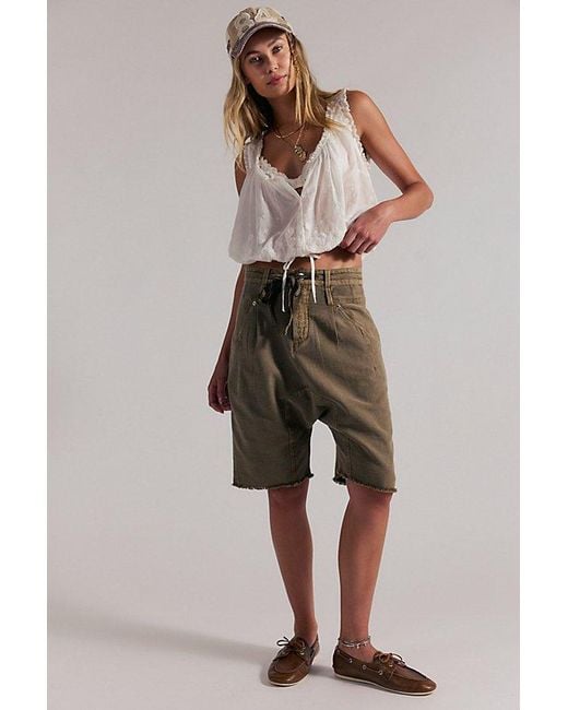 Free People Multicolor Sage Harem Shorts